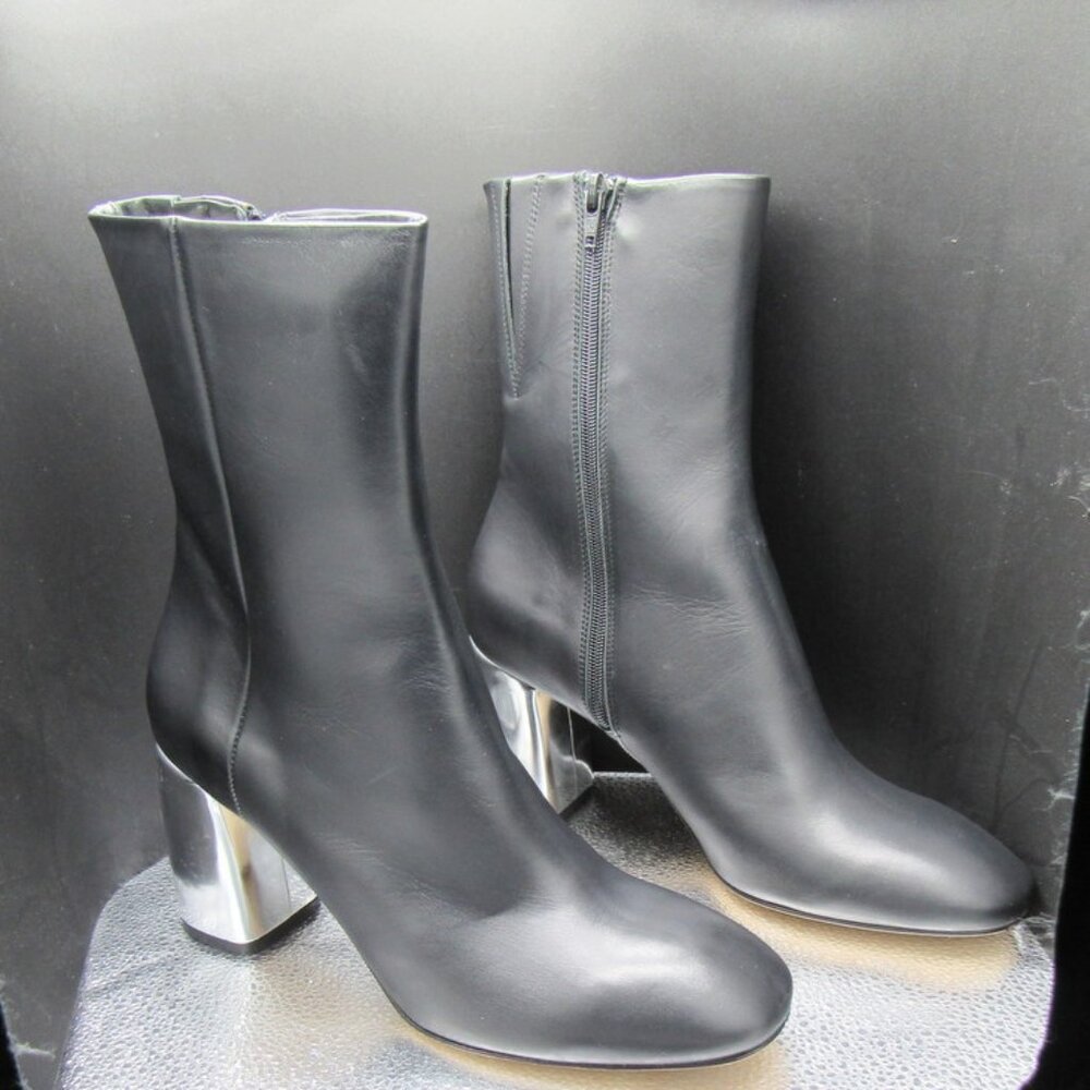 Ladies MIISTA Adrianne Black Leather Boots. NIB. Size Euro 41.  US 9.5